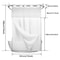 Double Layer Shower Curtain With Snap In Liner Waterproof Hookless Bathroom Curtain 5