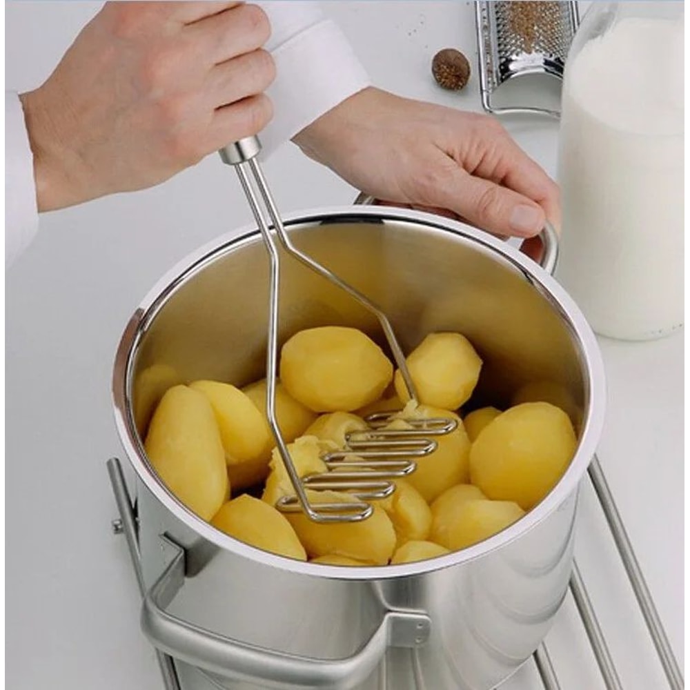 Stainless Steel Potato Masher Heavy Duty Kitchen Masher Tool 6