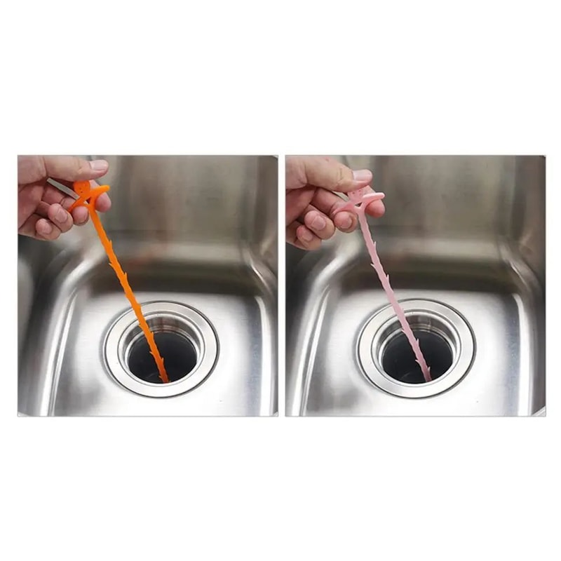 Drain Cleaner Tool Set Sink Drain Snake Hair Removal Tool 10