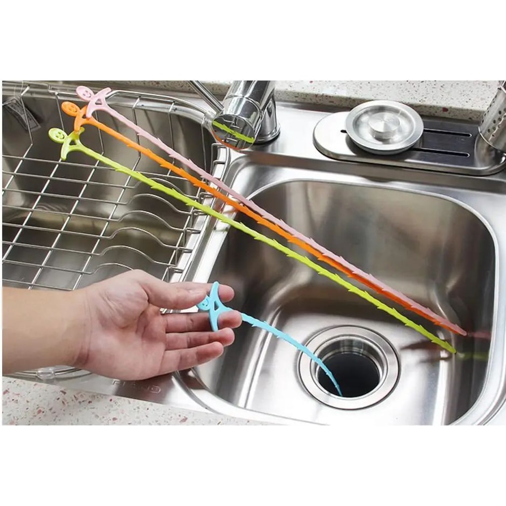 Drain Cleaner Tool Set Sink Drain Snake Hair Removal Tool 8