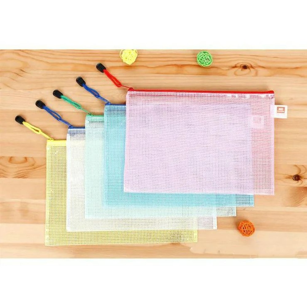 Waterproof Zipper File Folder Document Organizer Plastic Storage Bag 9
