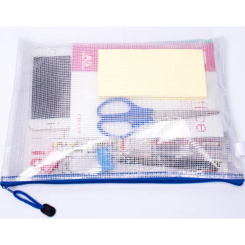 Waterproof Zipper File Folder Document Organizer Plastic Storage Bag 7