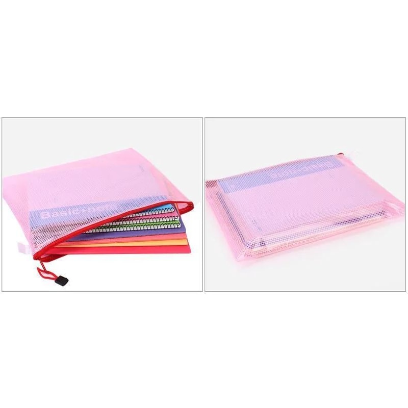 Waterproof Zipper File Folder Document Organizer Plastic Storage Bag 8
