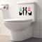 Funny Toilet Sticker Bathroom Wall Decal Removable WC Sticker Decor 2
