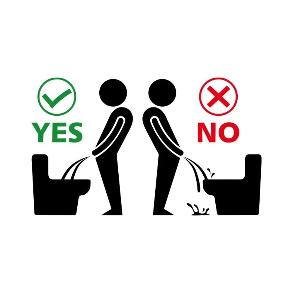 Funny Toilet Sticker Bathroom Wall Decal Removable WC Sticker Decor 3