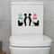 Funny Toilet Sticker Bathroom Wall Decal Removable WC Sticker Decor 4