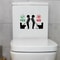 Funny Toilet Sticker Bathroom Wall Decal Removable WC Sticker Decor 4