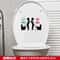 Funny Toilet Sticker Bathroom Wall Decal Removable WC Sticker Decor 5