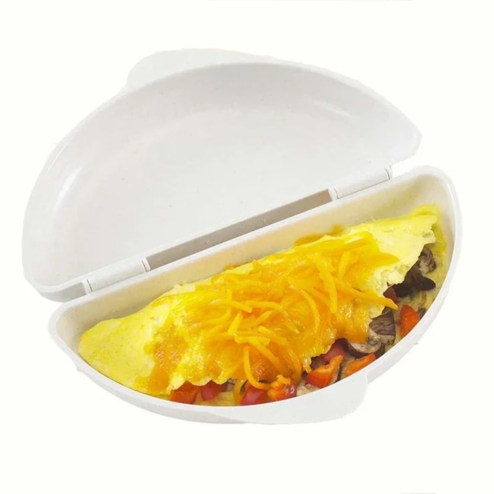 Microwave Egg Cooker Omelette Maker Tray Easy Egg Cooker Box 1