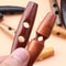 Wooden Horn Toggle Buttons Set Coat Sewing Buttons DIY Clothing Accessories 2