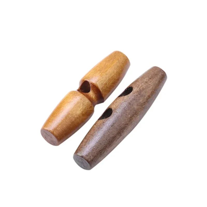 Wooden Horn Toggle Buttons Set Coat Sewing Buttons DIY Clothing Accessories 5