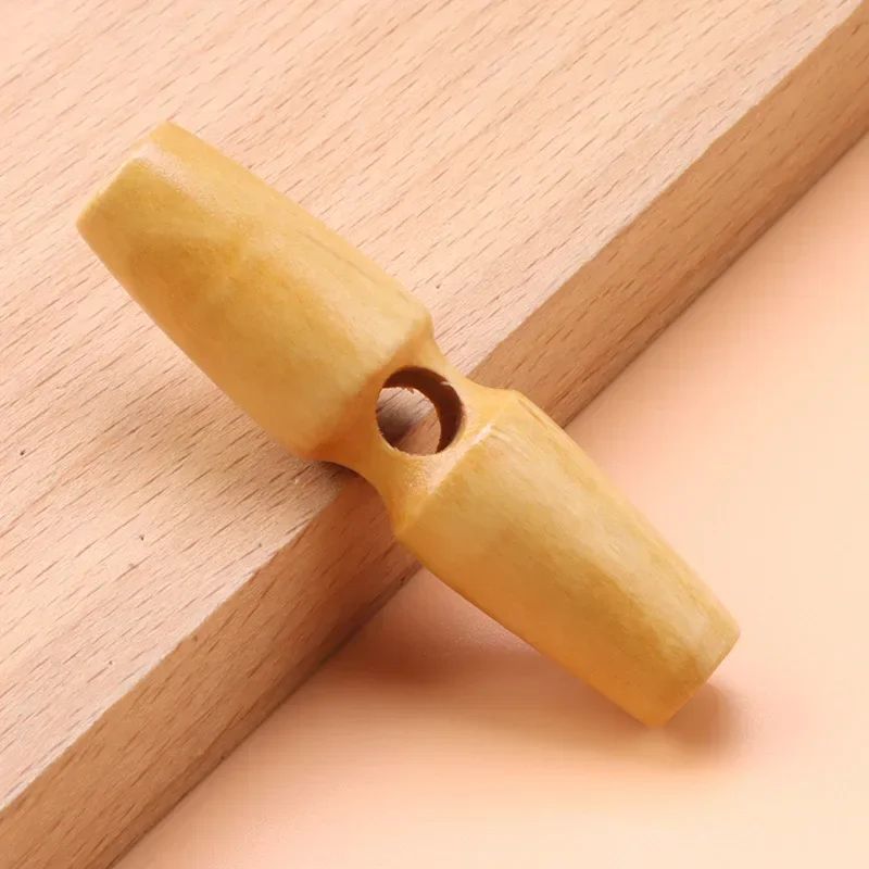 Wooden Horn Toggle Buttons Set Coat Sewing Buttons DIY Clothing Accessories 7