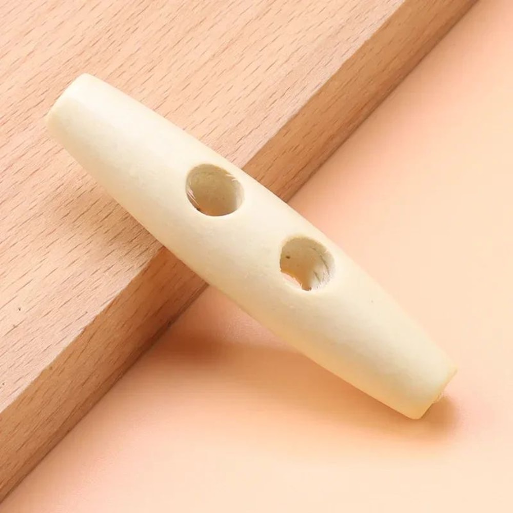Wooden Horn Toggle Buttons Set Coat Sewing Buttons DIY Clothing Accessories 12