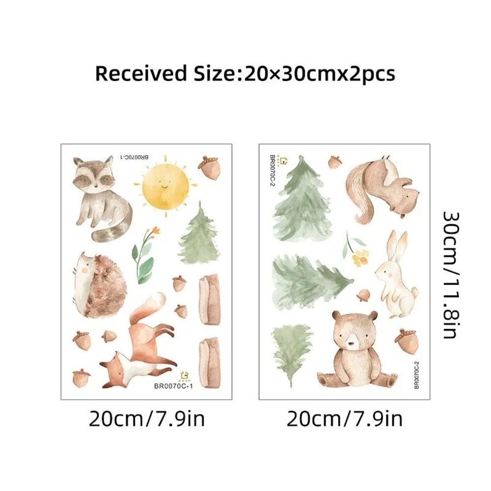 Cartoon Rabbit Wall Stickers Kids Room Nursery Wall Decals Cute Bunny Decor 1