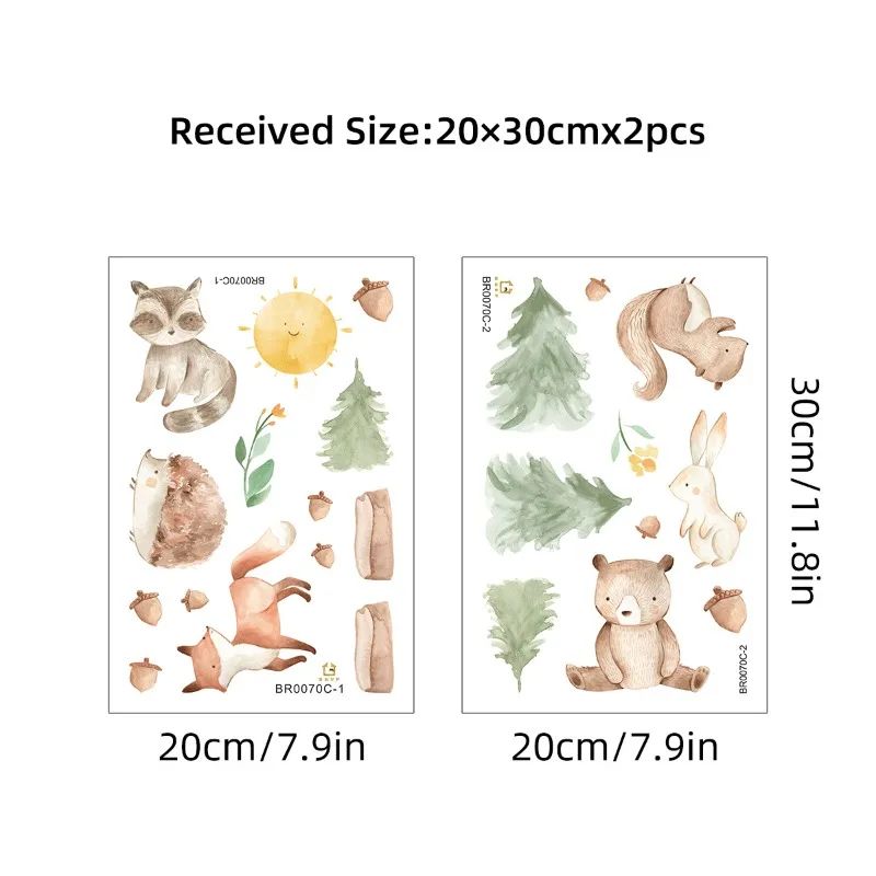 Cartoon Rabbit Wall Stickers Kids Room Nursery Wall Decals Cute Bunny Decor 1