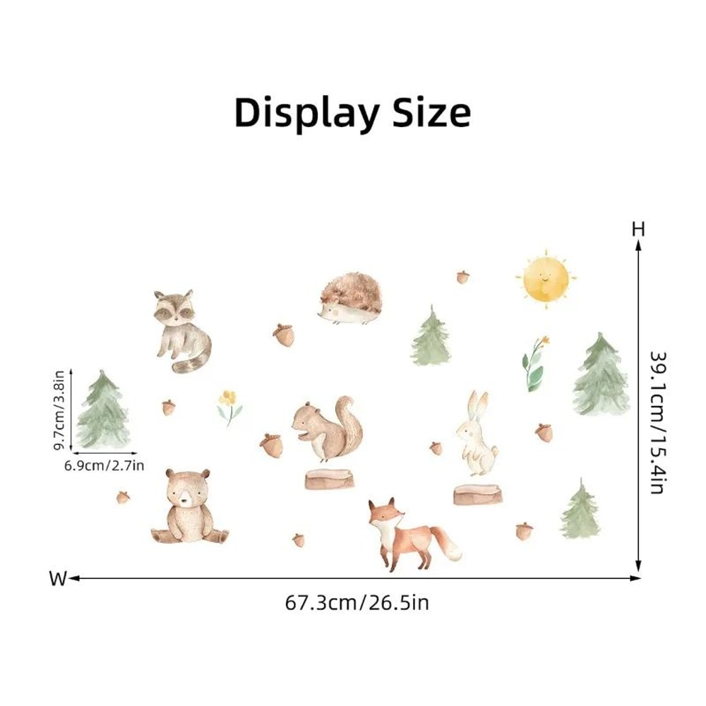 Cartoon Rabbit Wall Stickers Kids Room Nursery Wall Decals Cute Bunny Decor 2