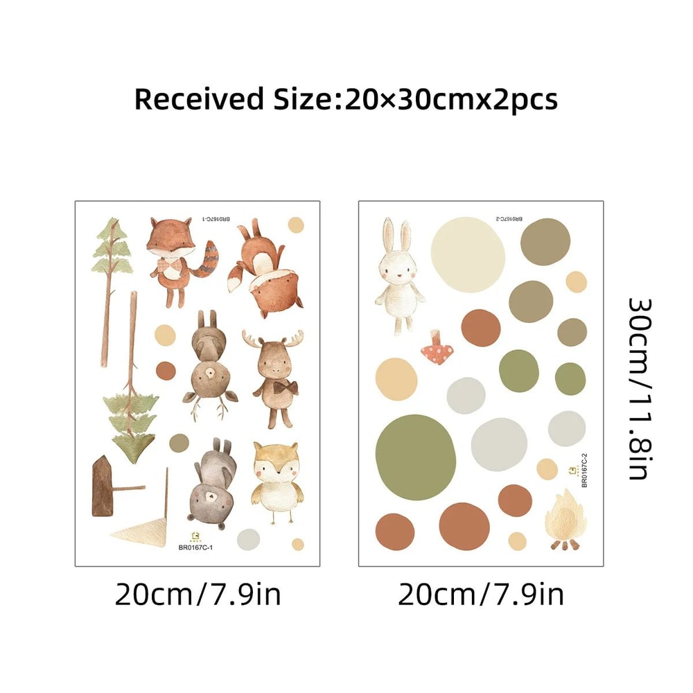 Cartoon Rabbit Wall Stickers Kids Room Nursery Wall Decals Cute Bunny Decor 7