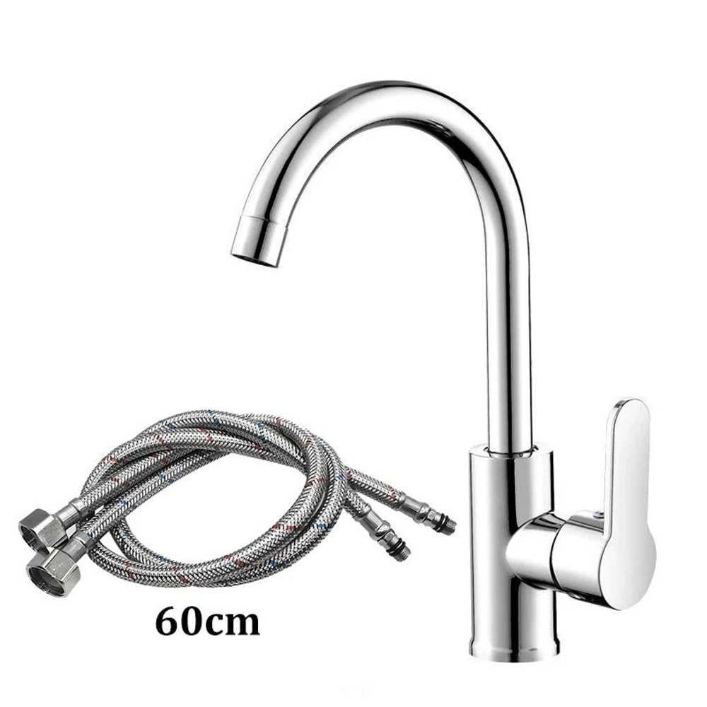 Stainless Steel Kitchen Faucet Hot And Cold Sink Faucet Dual Control Mixer Tap 7