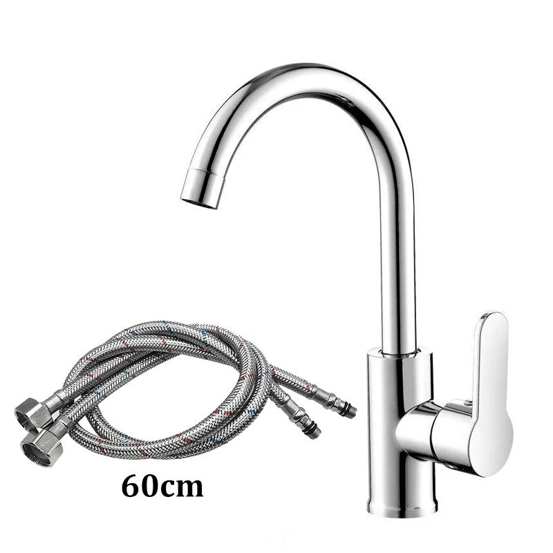 Stainless Steel Kitchen Faucet Hot And Cold Sink Faucet Dual Control Mixer Tap 7