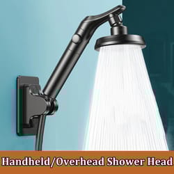 dual shower head set handheld and overhead high pressure shower head