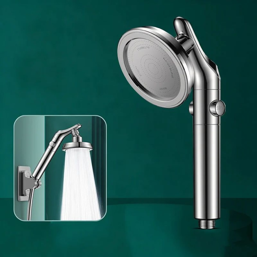 Dual Shower Head Set Handheld And Overhead High Pressure Shower Head 7