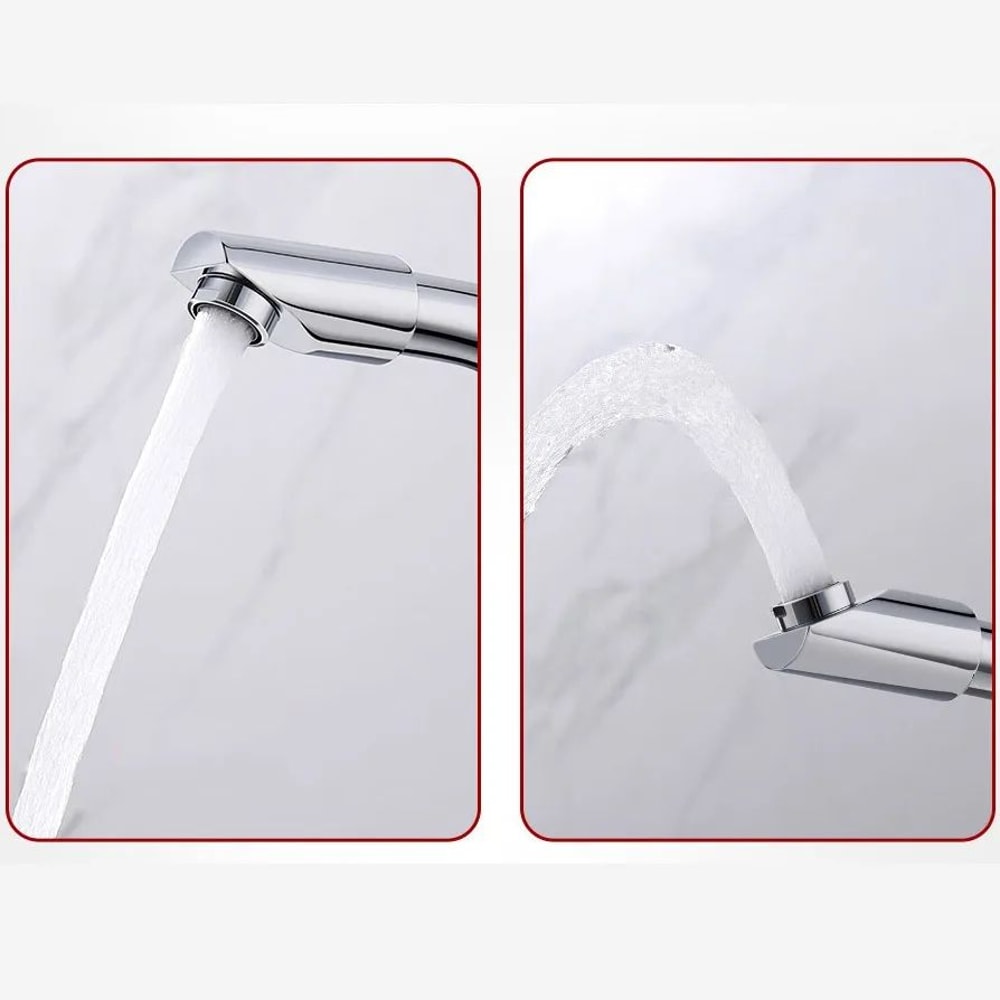360 Rotating Kitchen Faucet Extender Dual Mode Splash Proof Sink Tap 3