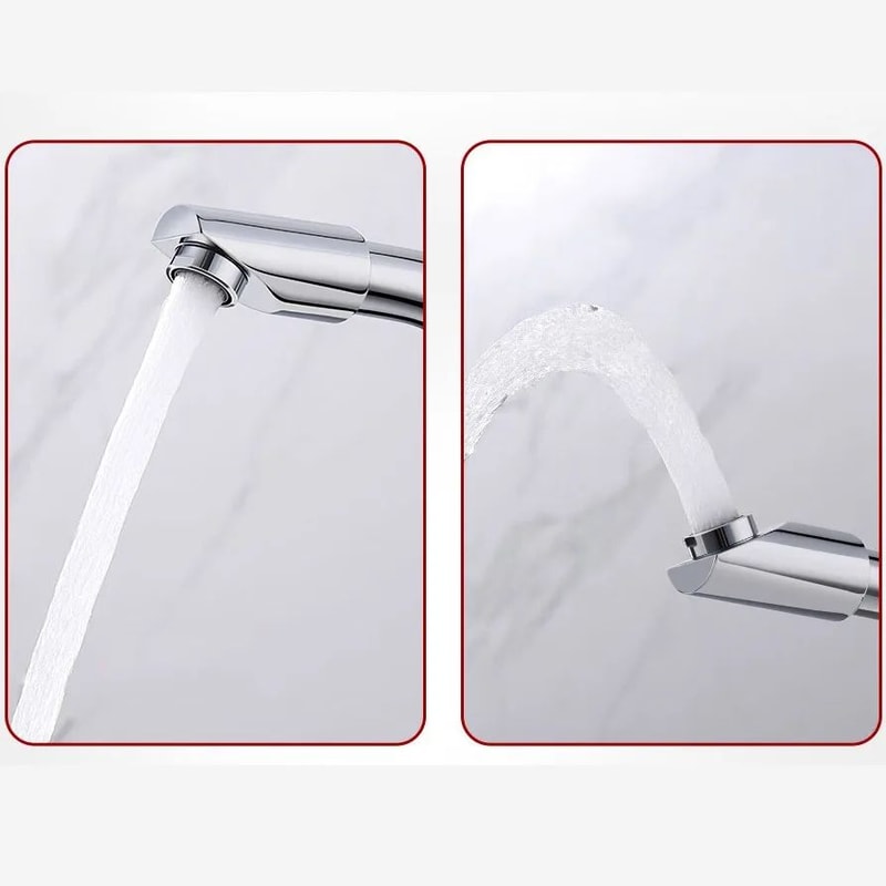 360 Rotating Kitchen Faucet Extender Dual Mode Splash Proof Sink Tap 3