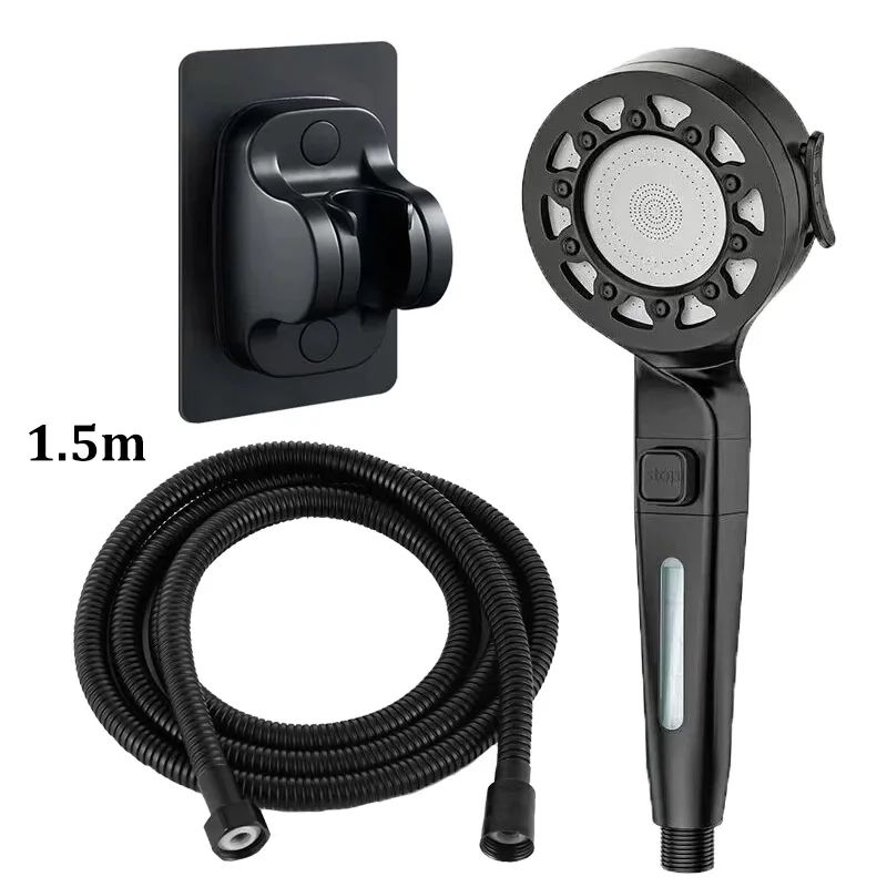 High Pressure Shower Head With Filter 4 Mode Adjustable Water Saver 13