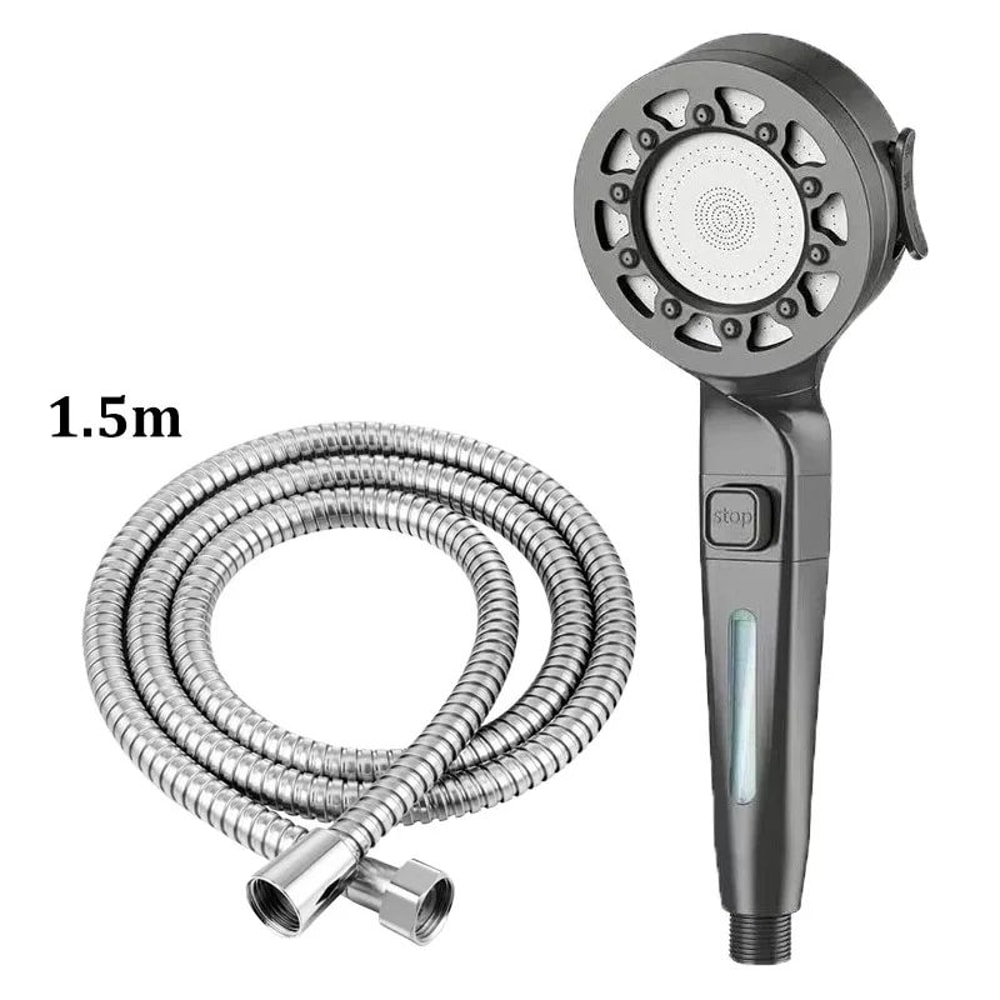 High Pressure Shower Head With Filter 4 Mode Adjustable Water Saver 14