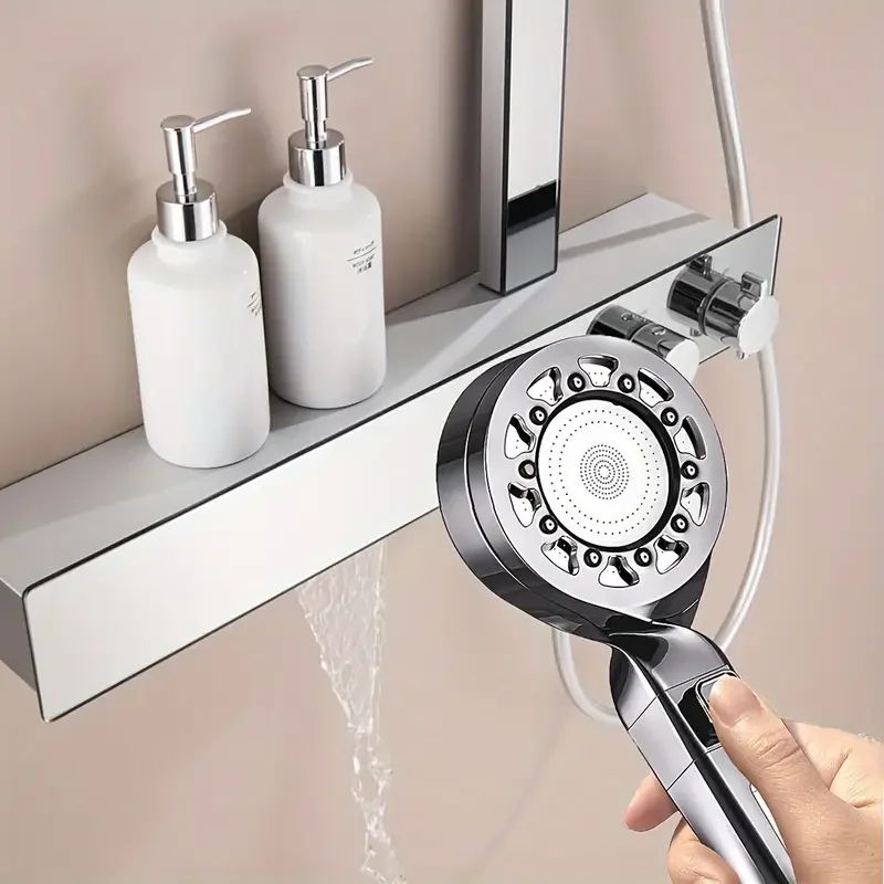 High Pressure Shower Head With Filter 4 Mode Adjustable Water Saver 4