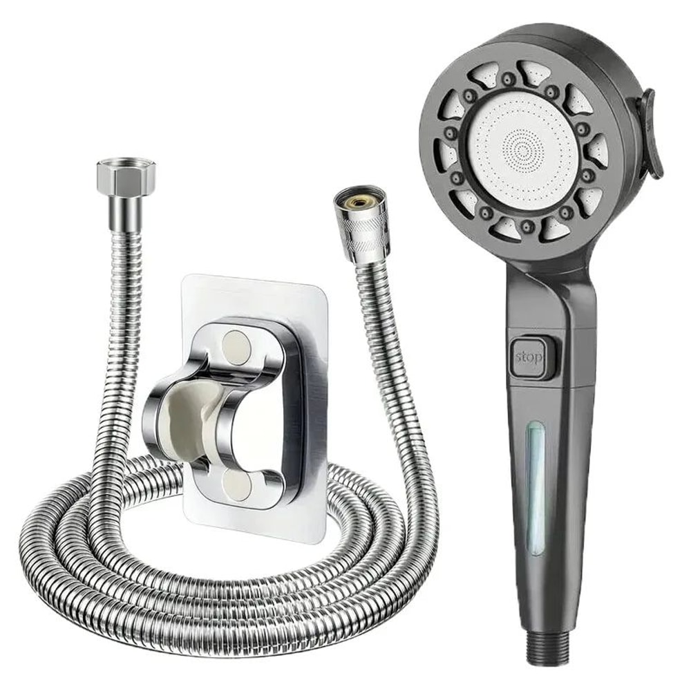 High Pressure Shower Head With Filter 4 Mode Adjustable Water Saver 8
