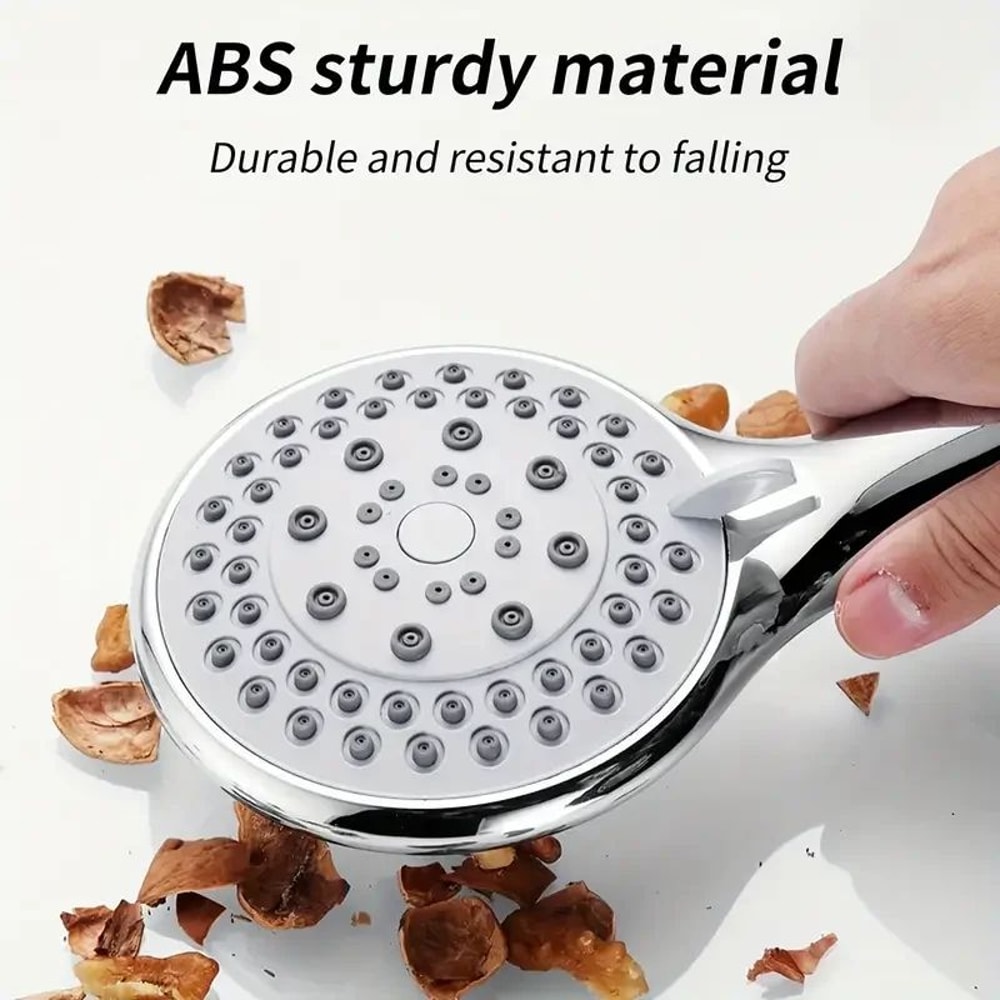 High Pressure Handheld Shower Head 5 Mode Adjustable Large Water Outlet 0