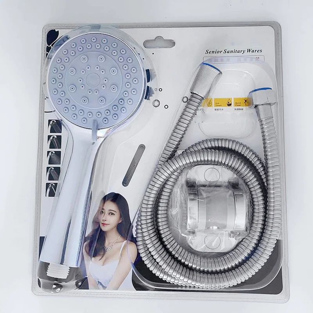 High Pressure Handheld Shower Head 5 Mode Adjustable Large Water Outlet 8