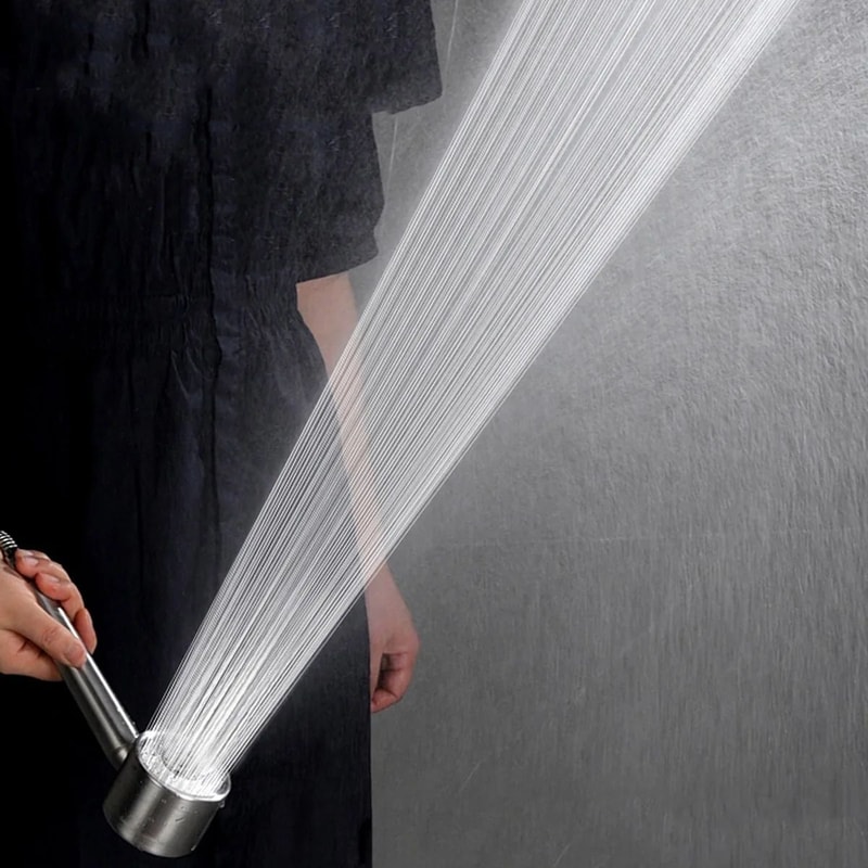 High Pressure Filtered Shower Head Stainless Steel Handheld Water Saver 3