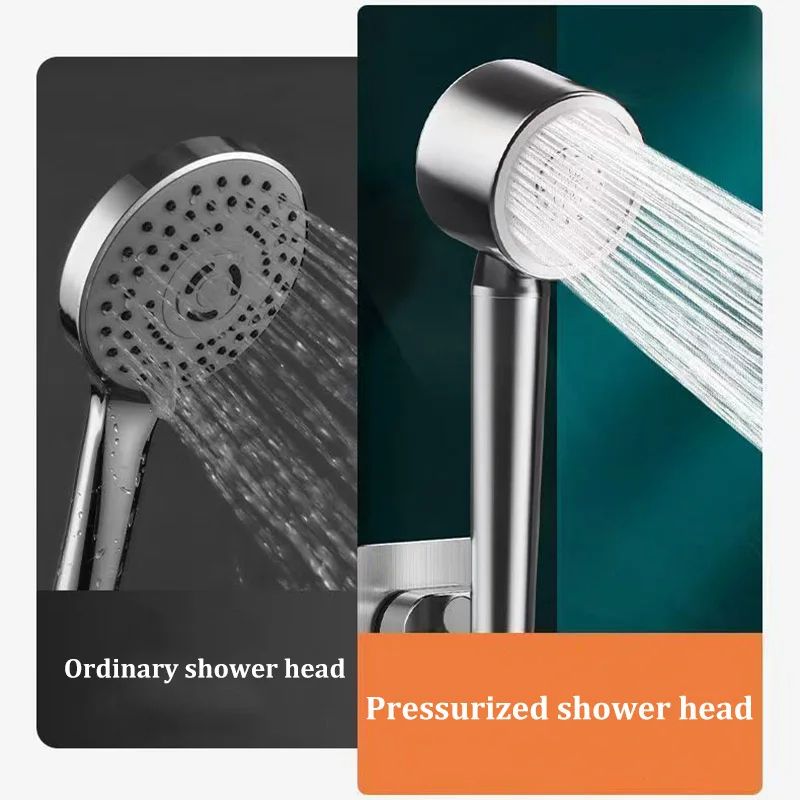 High Pressure Filtered Shower Head Stainless Steel Handheld Water Saver 4