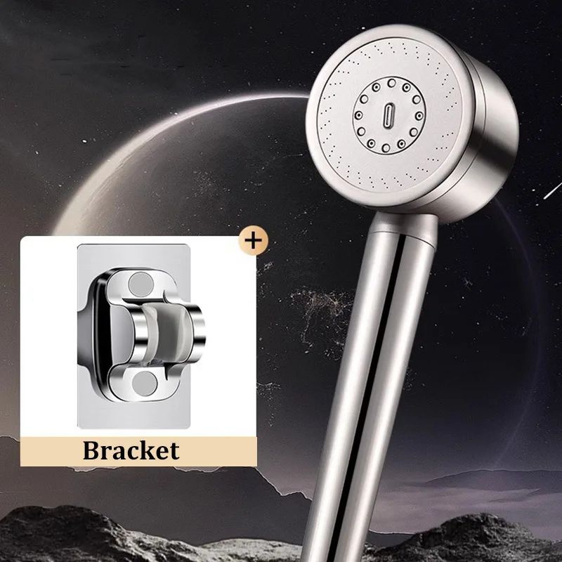 High Pressure Filtered Shower Head Stainless Steel Handheld Water Saver 8