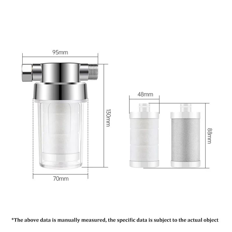 Universal Shower Head Water Filter Chlorine Removal Purifier With Replaceable Cartridge 5