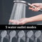 High Pressure Filtered Shower Head 5 Mode Large Panel Water Saver 1