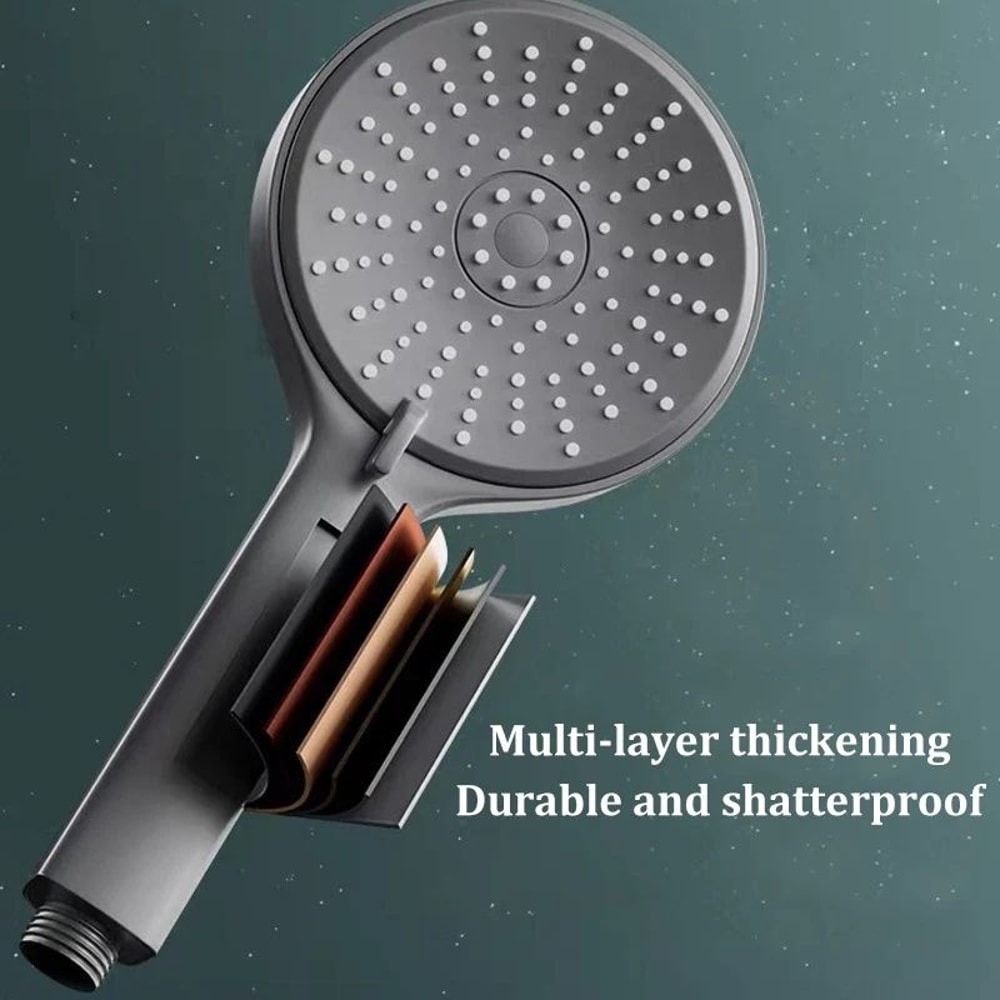 High Pressure Filtered Shower Head 5 Mode Large Panel Water Saver 5