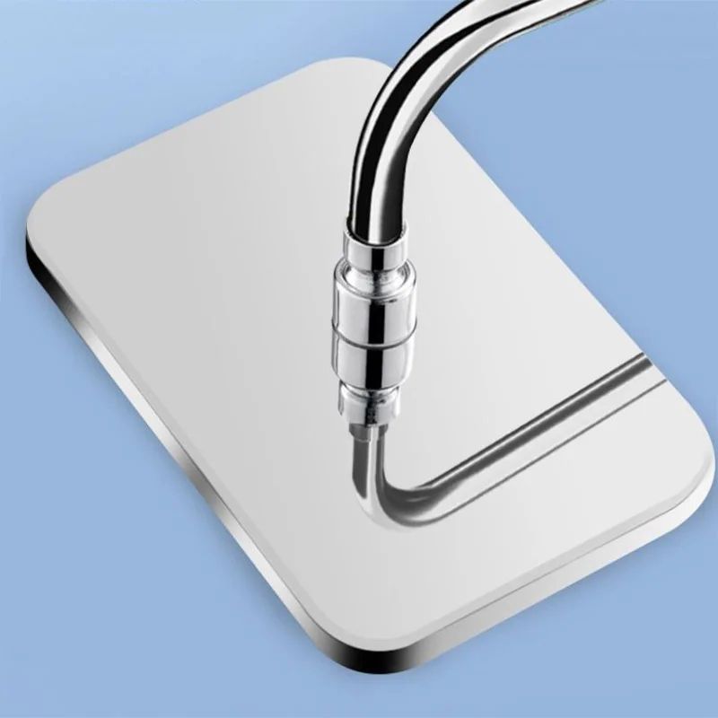 High Pressure Rainfall Shower Head Large Panel 360 Adjustable Bathroom Set 0