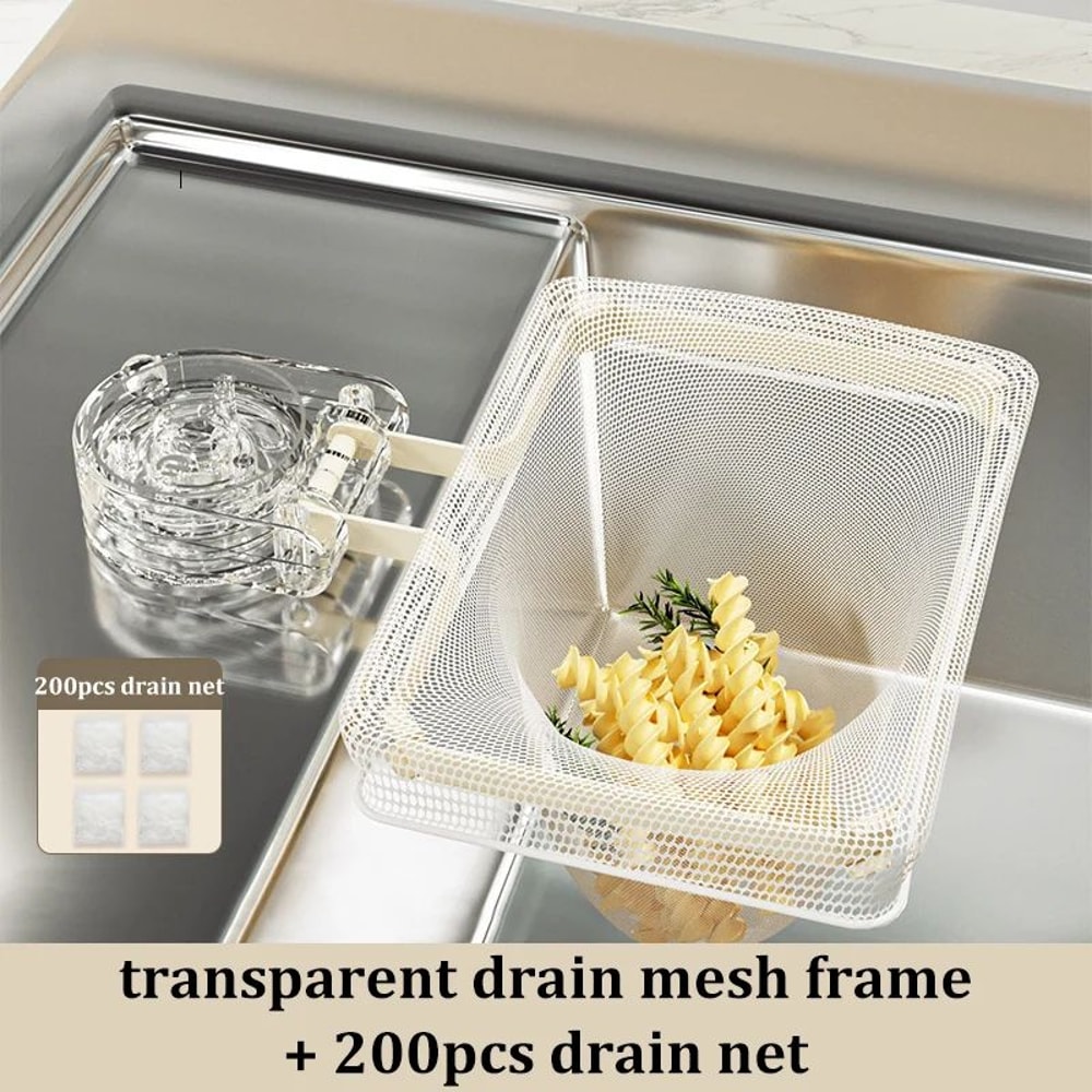 Kitchen Sink Drain Filter Rack With Suction Cup Holder 16