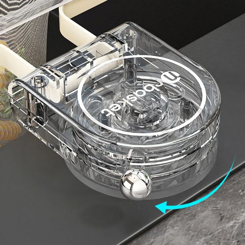 Kitchen Sink Drain Filter Rack With Suction Cup Holder 4