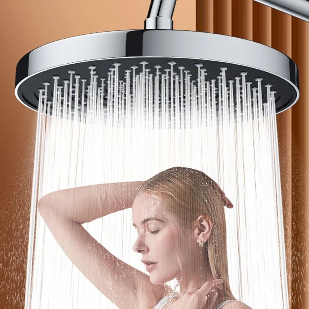 High Pressure Rainfall Shower Head Large Flow Bathroom Sprayer 0