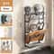 Wall Mounted Cutting Board And Pot Lid Rack With Suction Cup Storage 7