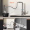 Pull Out Kitchen Faucet Stainless Steel Rotatable Sink Tap 2
