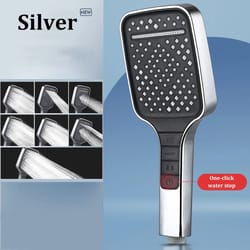 high pressure shower head 7 mode adjustable water saving shower set