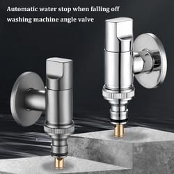 automatic water stop washing machine faucet valve connector
