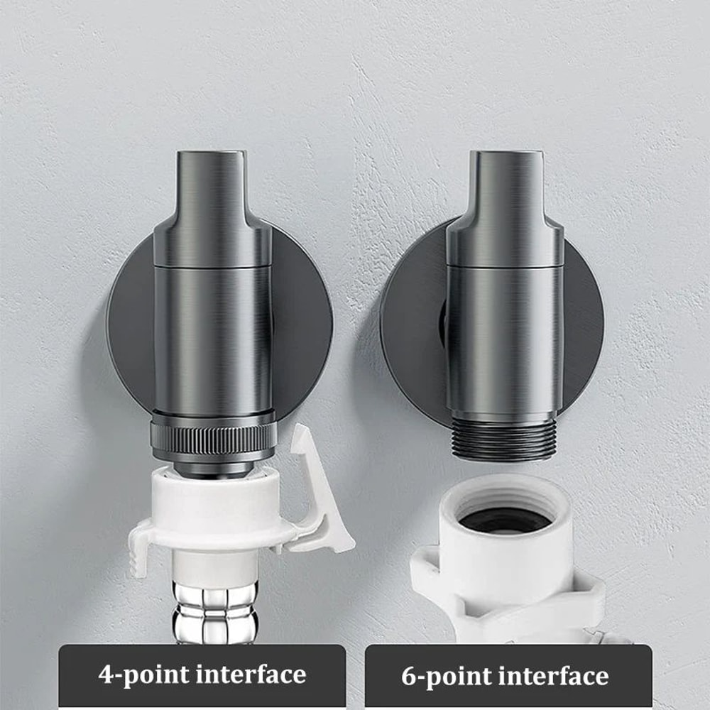 Automatic Water Stop Washing Machine Faucet Valve Connector 2