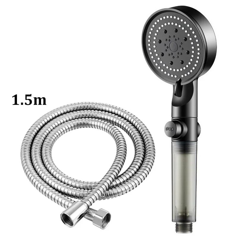 High Pressure Filter Shower Head 5 Mode Water Purifying Shower Set 7