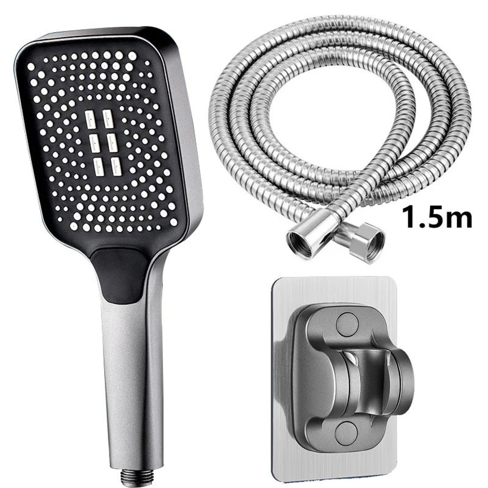 High Pressure Adjustable Shower Head 3 Mode Rainfall Shower 11